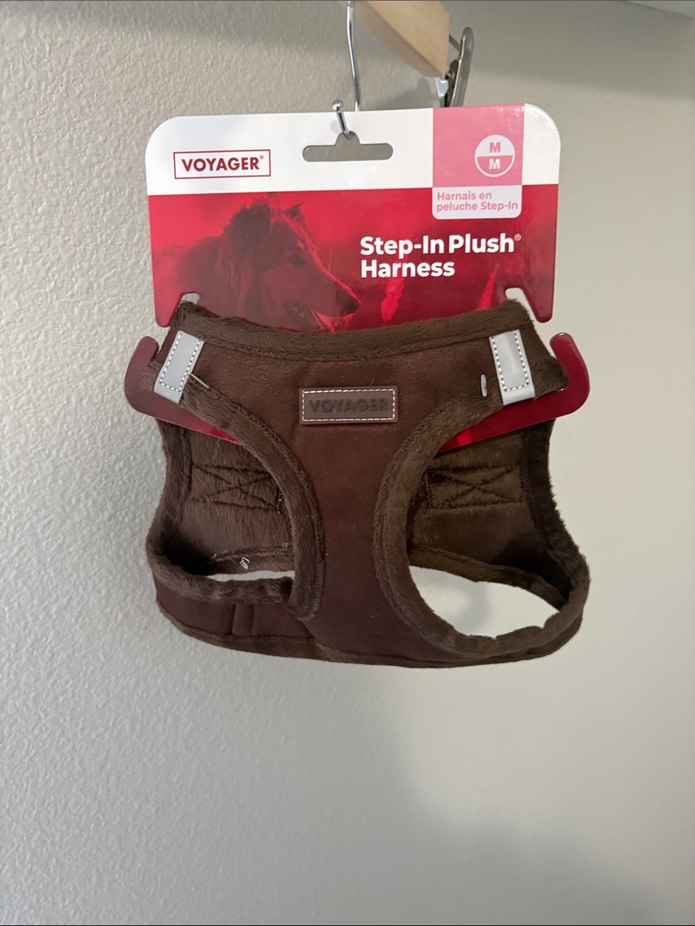 Voyager Step-In Plush Dog Harness - Brown (M)